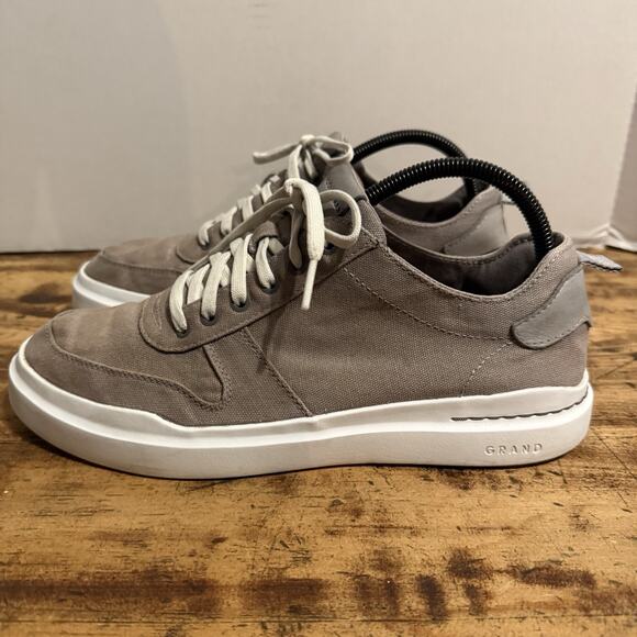 Cole Haan Grand Pro 360 Rally Canvas Court Sneaker Cc34740 Gray Size 8 M - Picture 3 of 13